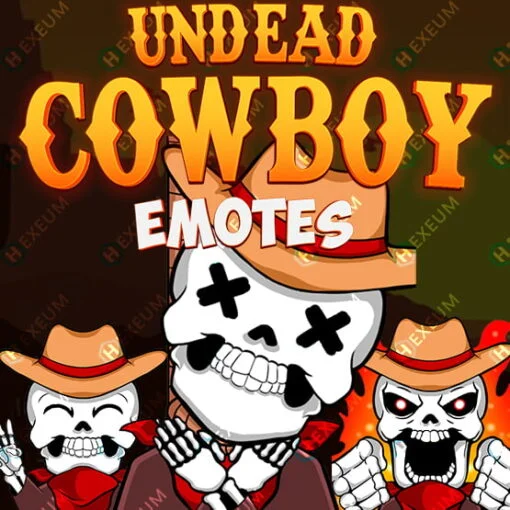 Undead Cowboy Twitch Emotes