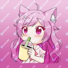 DEMON GIRL Emotes Pack (3) | Twitch | Discord |  | Streaming | D/S  Cute Anime Chibi