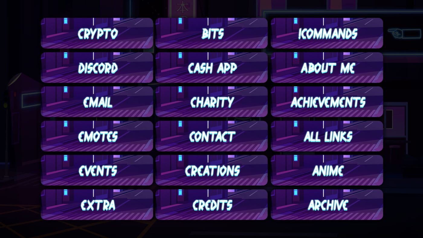 free cafe Twitch panels