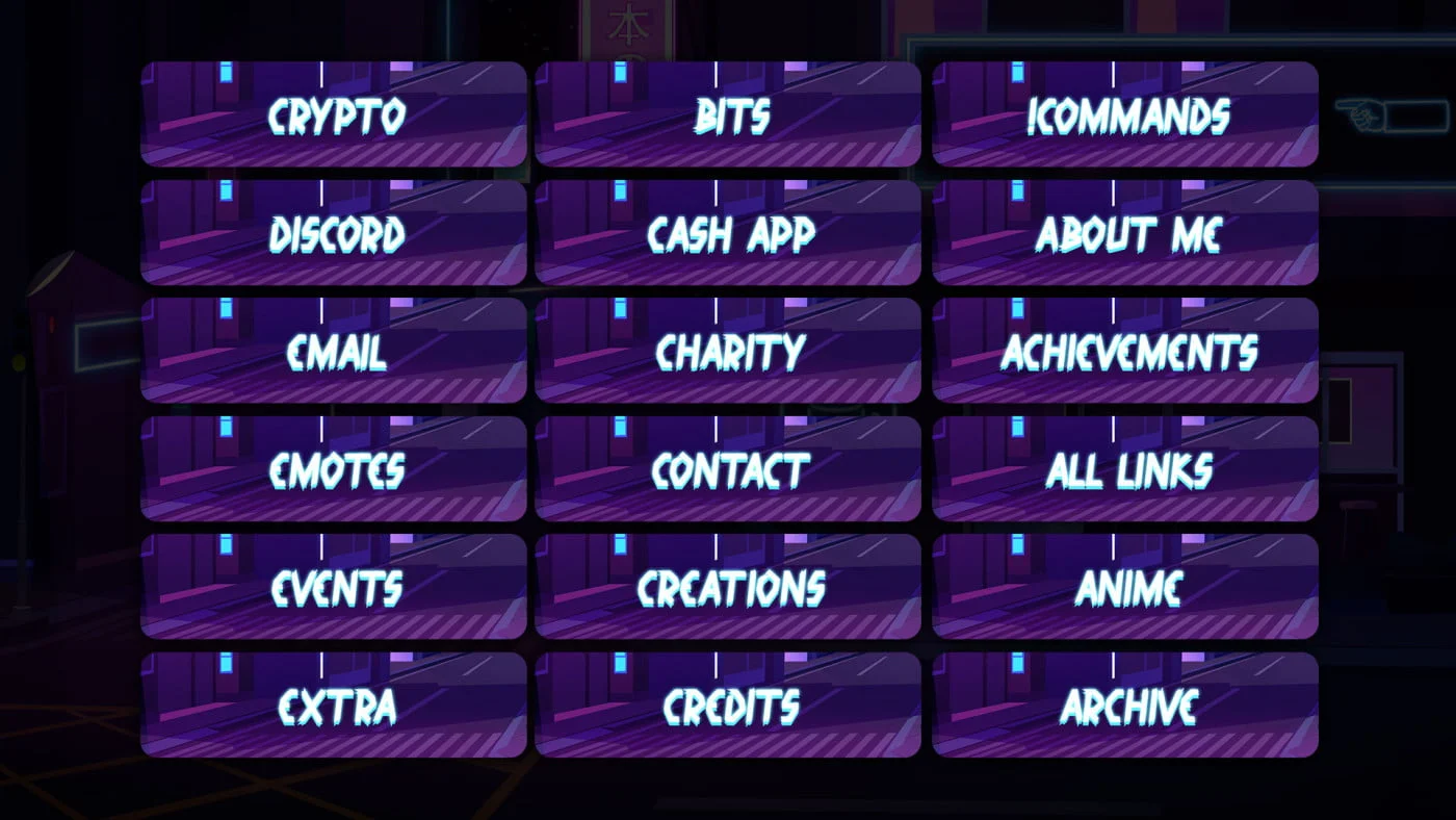 free cafe Twitch panels