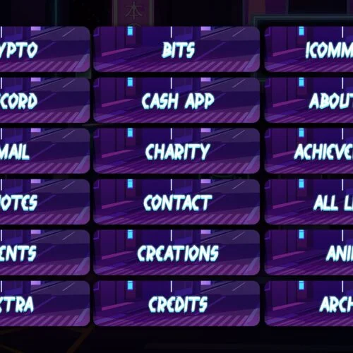 free cafe Twitch panels