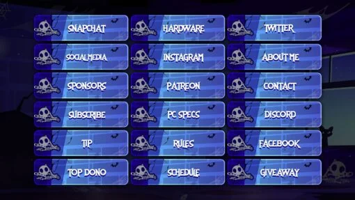 Cute Halloween Twitch Panels