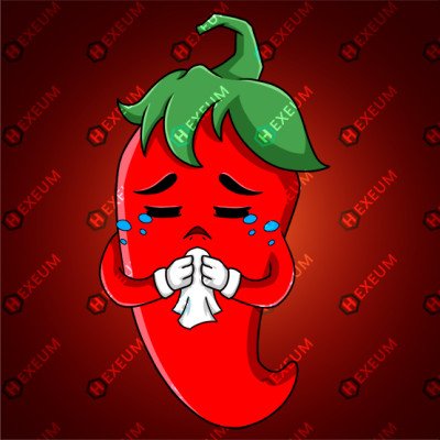 Chilli Pepper Cry Twitch Emote