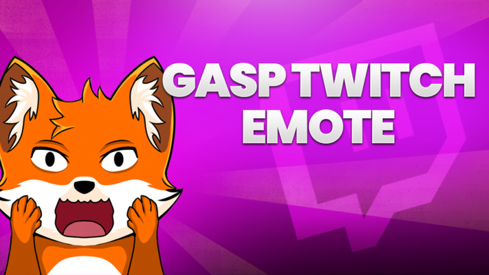 gasp twitch emote : for unexpected moments on stream