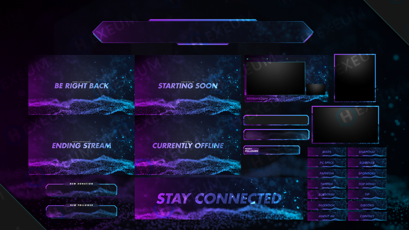 purple twitch overlay