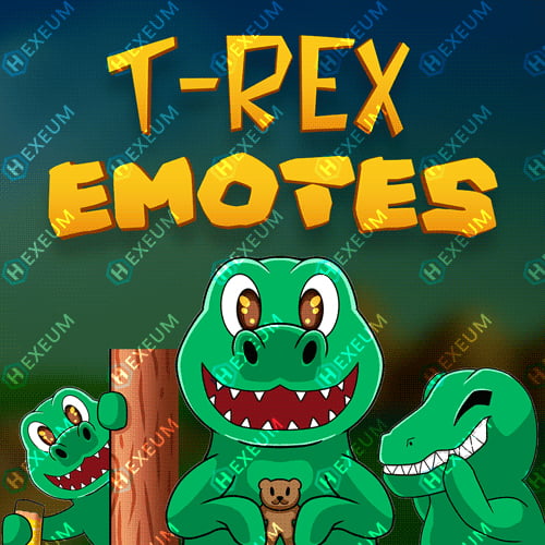 T-Rex Twitch Emotes