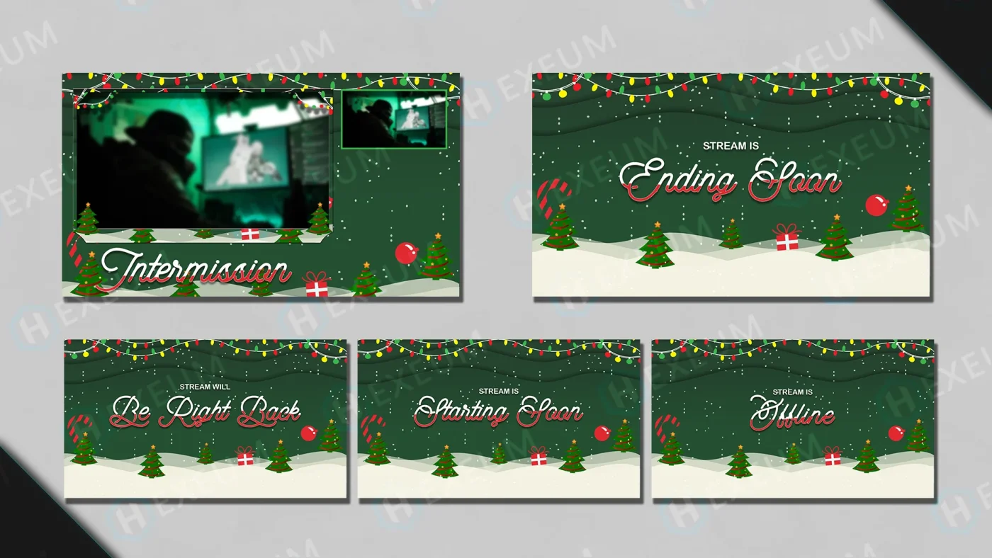 free christmas stream overlay by hexeum