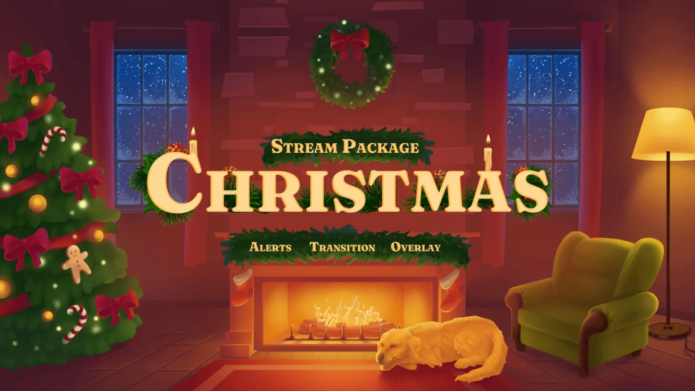 christmas stream overlays by kudos