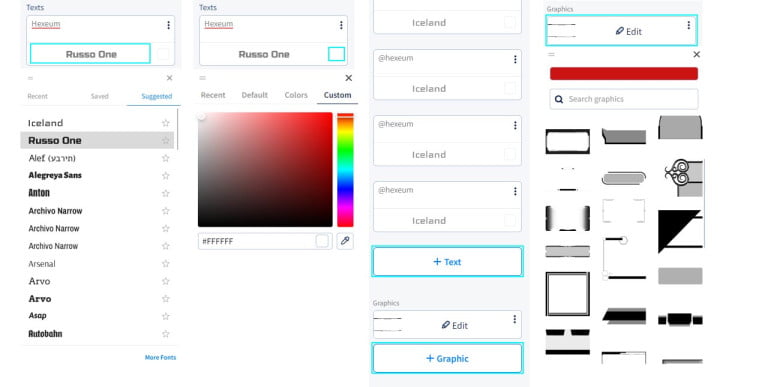 placeit template editor options for making and overlay