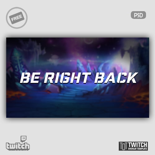 free multi color stream overlay for twitch and obs by twitch overlay template