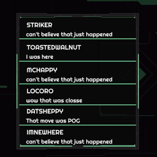 outcast green twitch chat overlay