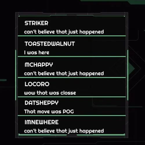 outcast green twitch chat overlay