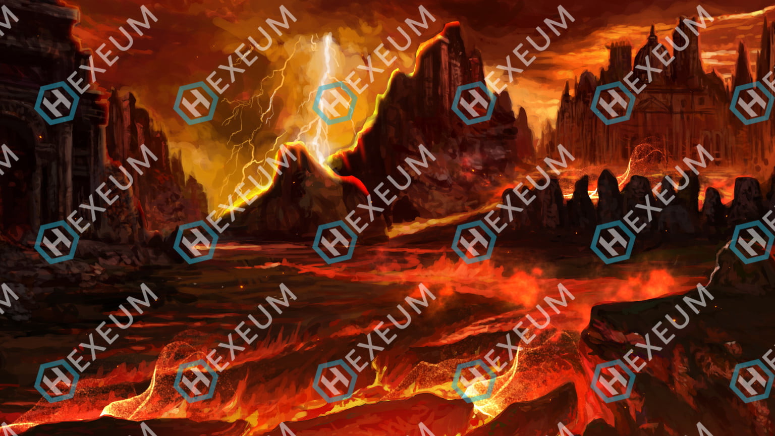 Hellish : Fantasy Stream Background - Hexeum