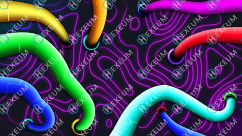 Multicoloured Stream Background
