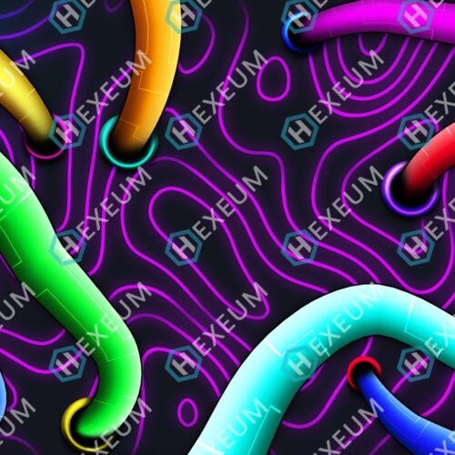 Multicoloured Stream Background