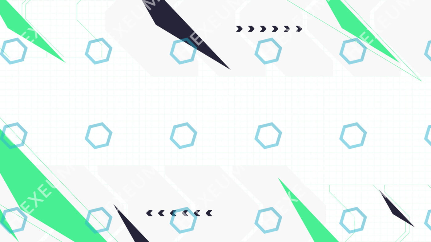 Shatter : Green and White Stream Background - Hexeum