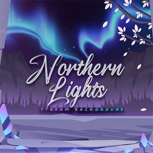 Northern Lights Pastel Stream Background