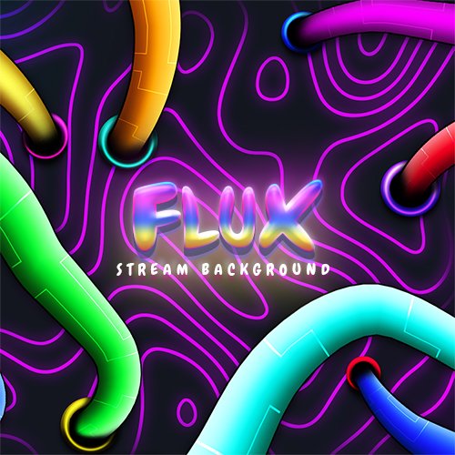 Flux Multicoloured Stream Background