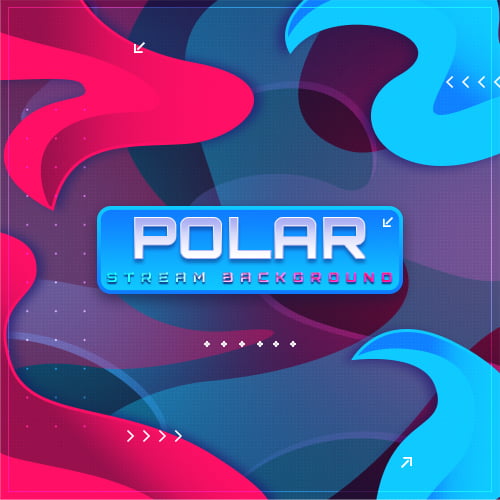 Polar Red and Blue Stream Background