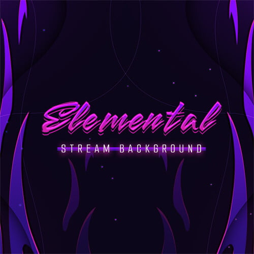 Elemental Purple Stream Background