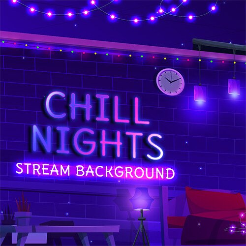 Chill Nights Lofi Stream Background