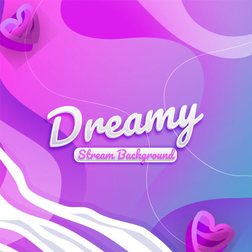 Dreamy Pink and Blue Stream Background