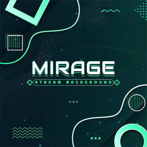 Mirage Dark Green Stream Background