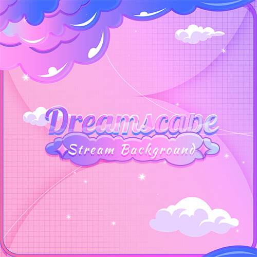 Dreamscape Cute Pink Stream Background