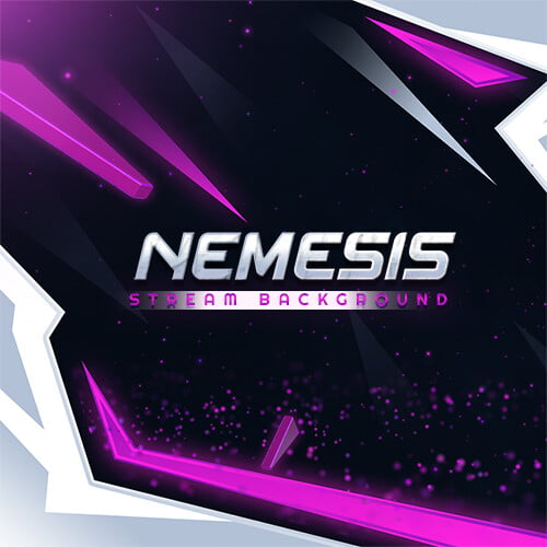 Nemesis Pink and White Stream Background