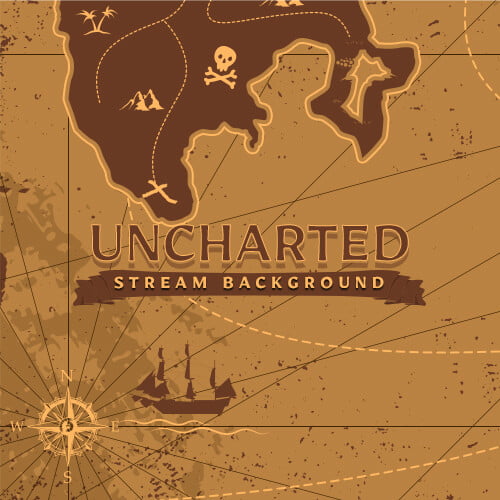 Uncharted Pirate Map Stream Background