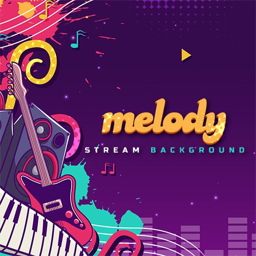 Melody Music Themed Stream Background