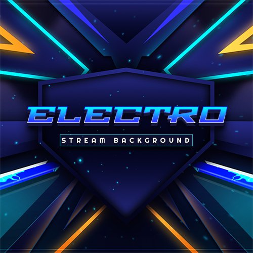 Electro Blue Stream Background