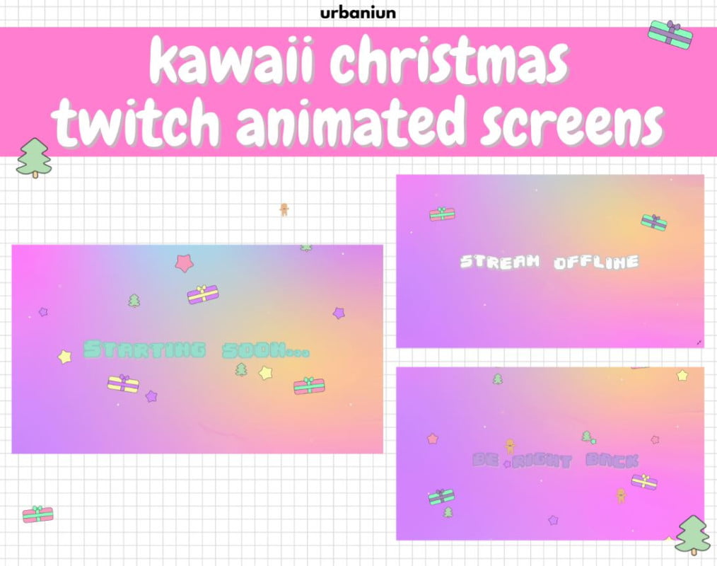 Christmas stream overlays