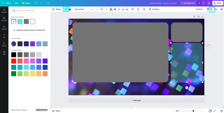 creating a chat overlay in canva