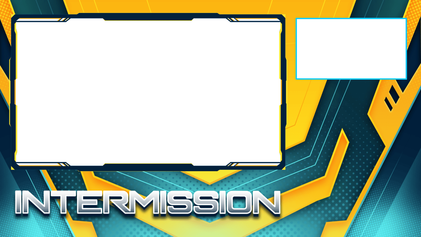 free yellow intermission screen