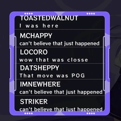 cute twitch chat box