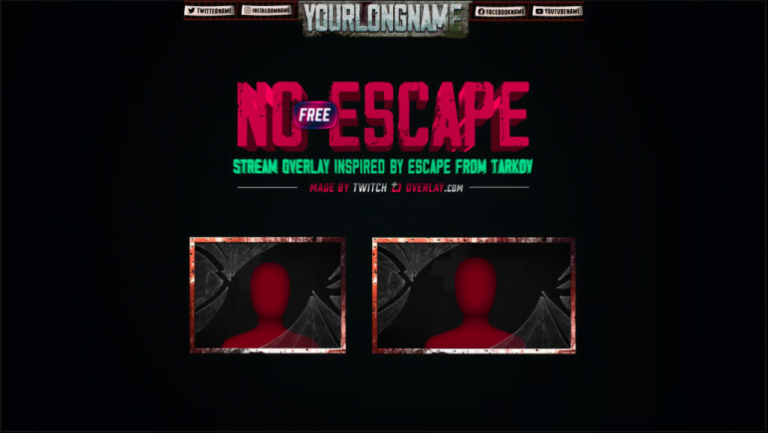 horror free stream overlays for OBS youtube twitch