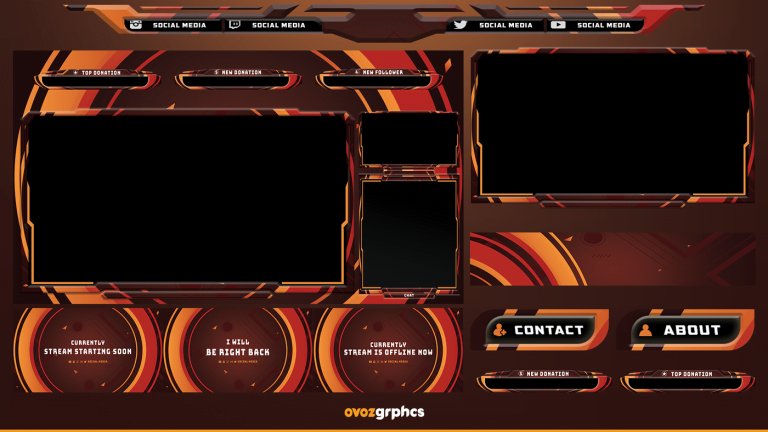 preview for twitch graphics pack