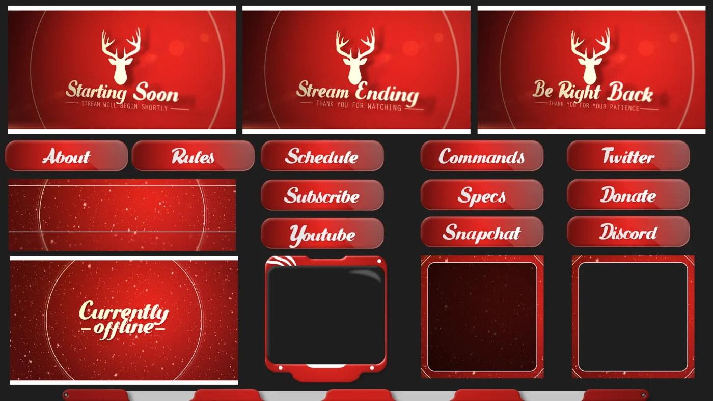 red christmas overlay