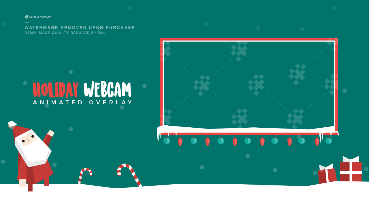 Christmas stream overlay for twitch