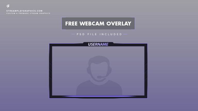 clean purple free stream overlays for OBS youtube twitch