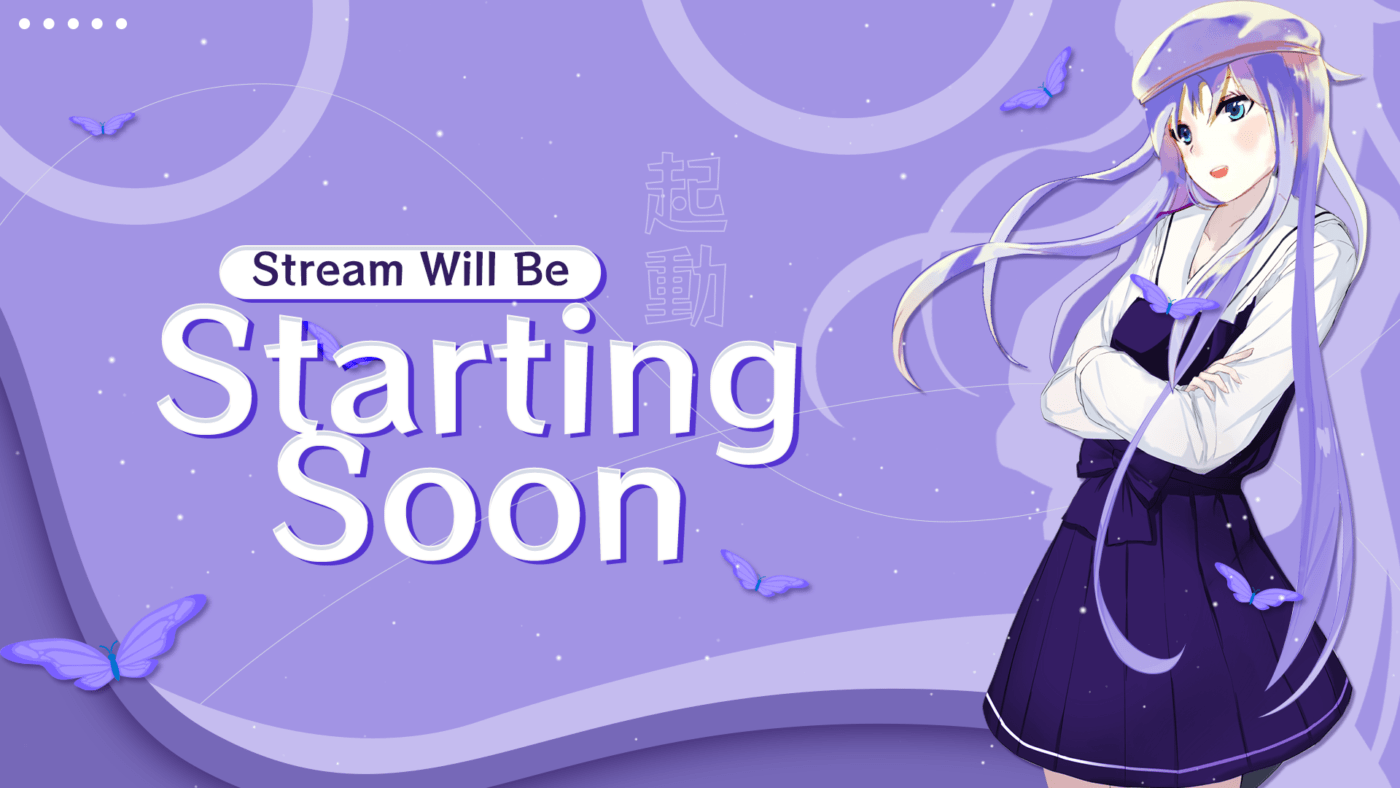 kawaii vtuber stream starting soon screen