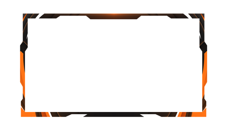 free orange webcam overlay