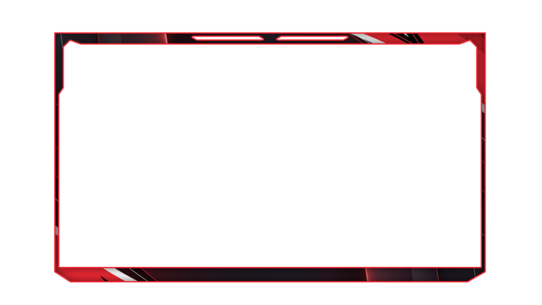 free red webcam overlay