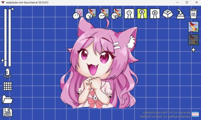 chibi girl avatar in veadotube mini
