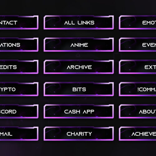 Purple Twitch Panels