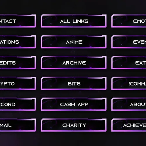 Purple Twitch Panels