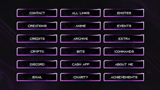 Purple Twitch Panels