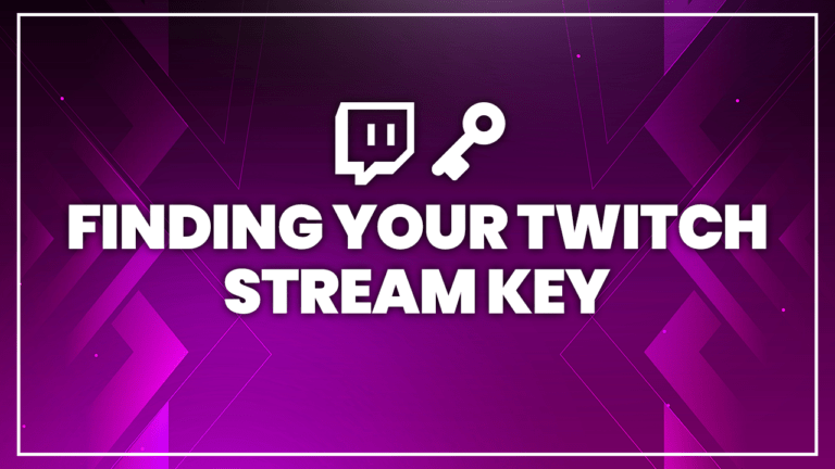 finding your twitch stream key