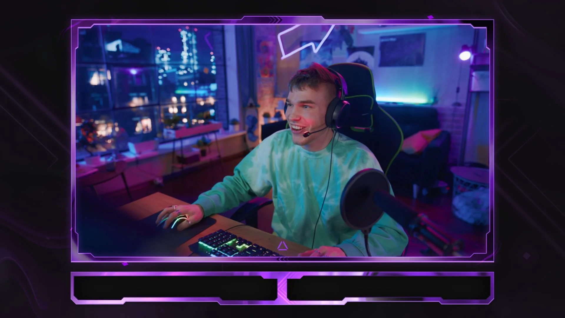 Purple Webcam Overlay